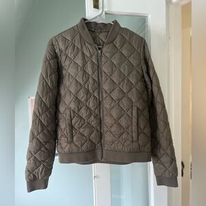 LL Bean Puff Bomber Jacket • Down Quilted Bomber Jacket • Quilted Jacket